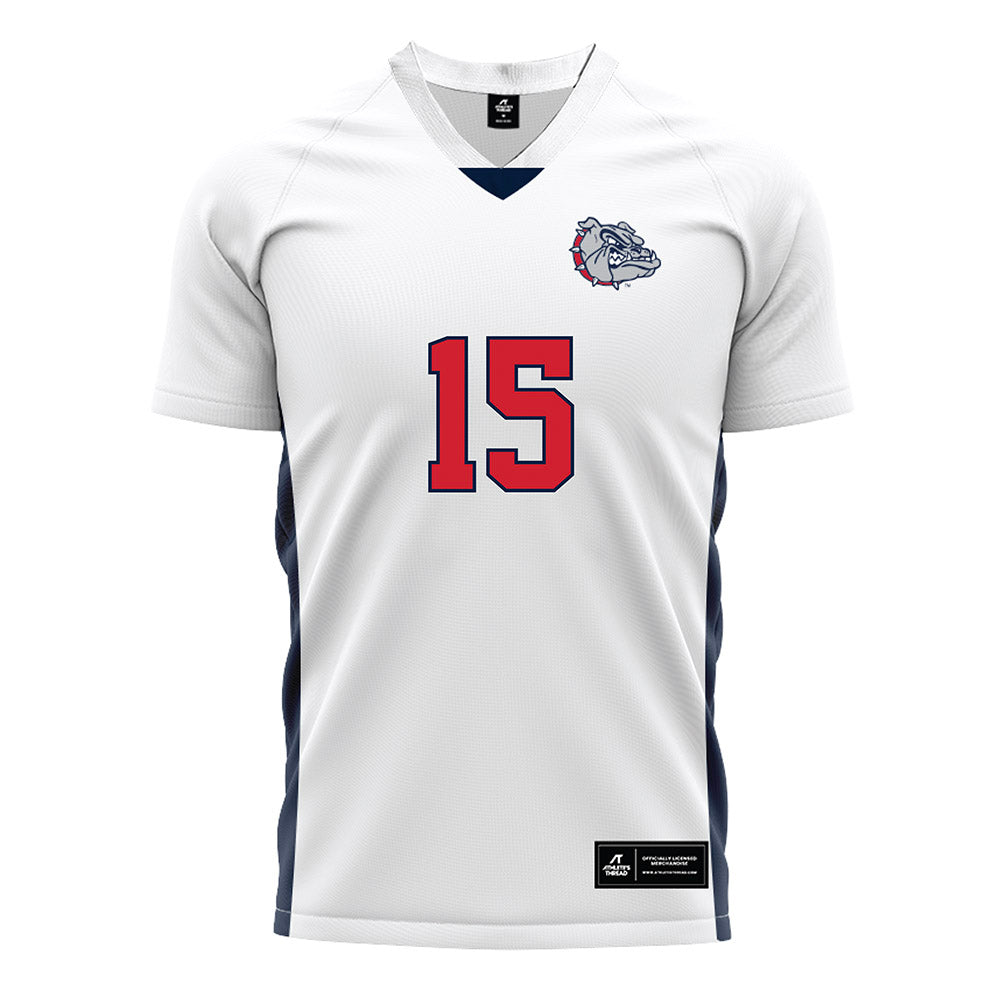 Gonzaga - NCAA Men's Soccer : Isaac Dalhart - White Soccer Jersey-0
