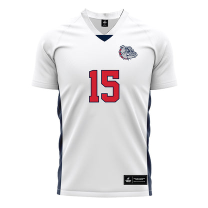 Gonzaga - NCAA Men's Soccer : Isaac Dalhart - White Soccer Jersey-0