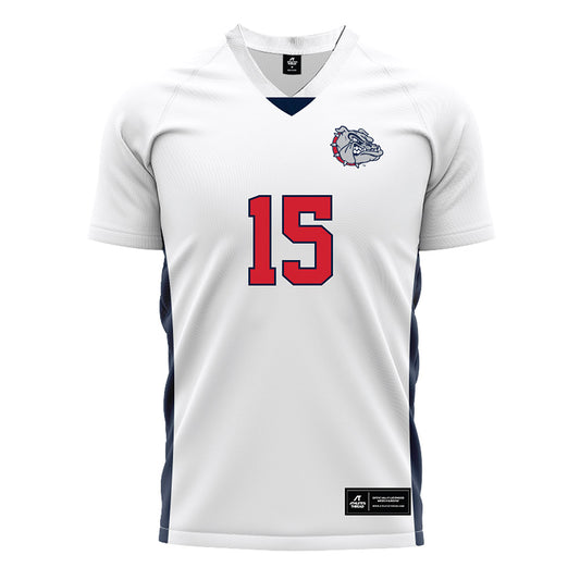 Gonzaga - NCAA Men's Soccer : Isaac Dalhart - White Soccer Jersey-0