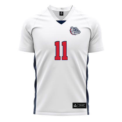 Gonzaga - NCAA Men's Soccer : Talan Rochelle - White Soccer Jersey-0