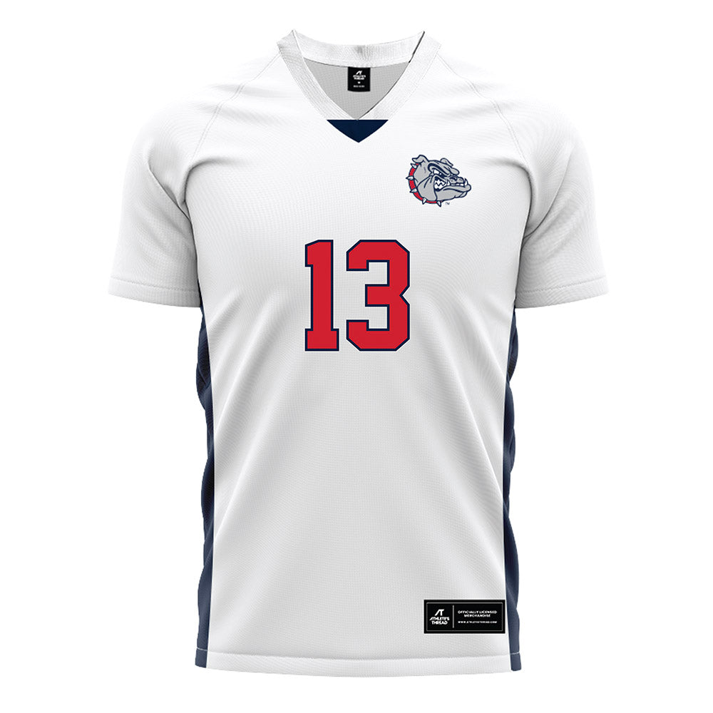 Gonzaga - NCAA Men's Soccer : Nicholas Bianchi - White Soccer Jersey-0