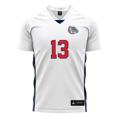 Gonzaga - NCAA Men's Soccer : Nicholas Bianchi - White Soccer Jersey-0