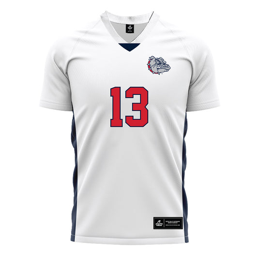 Gonzaga - NCAA Men's Soccer : Nicholas Bianchi - White Soccer Jersey-0