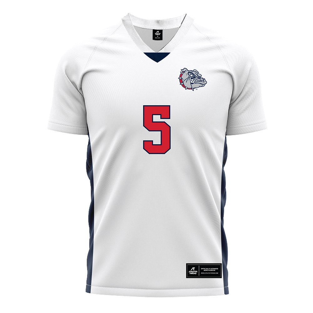 Gonzaga - NCAA Men's Soccer : Terry Watson - White Soccer Jersey-0