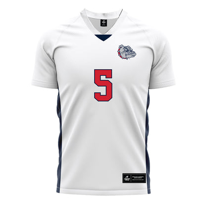 Gonzaga - NCAA Men's Soccer : Terry Watson - White Soccer Jersey-0