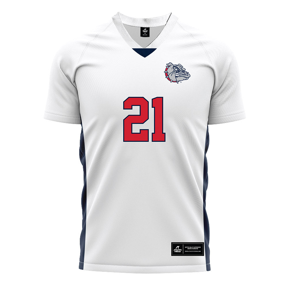 Gonzaga - NCAA Men's Soccer : Nico Golesis - White Soccer Jersey-0