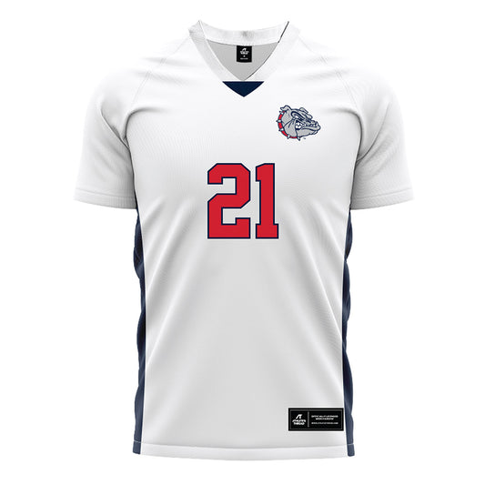 Gonzaga - NCAA Men's Soccer : Nico Golesis - White Soccer Jersey-0