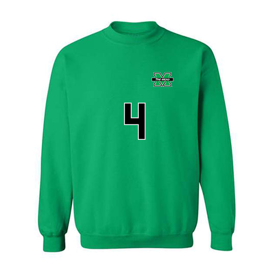 Marshall - NCAA Men's Soccer : Thiago Apolinario Pereira - Generic Shersey Crewneck Sweatshirt-0