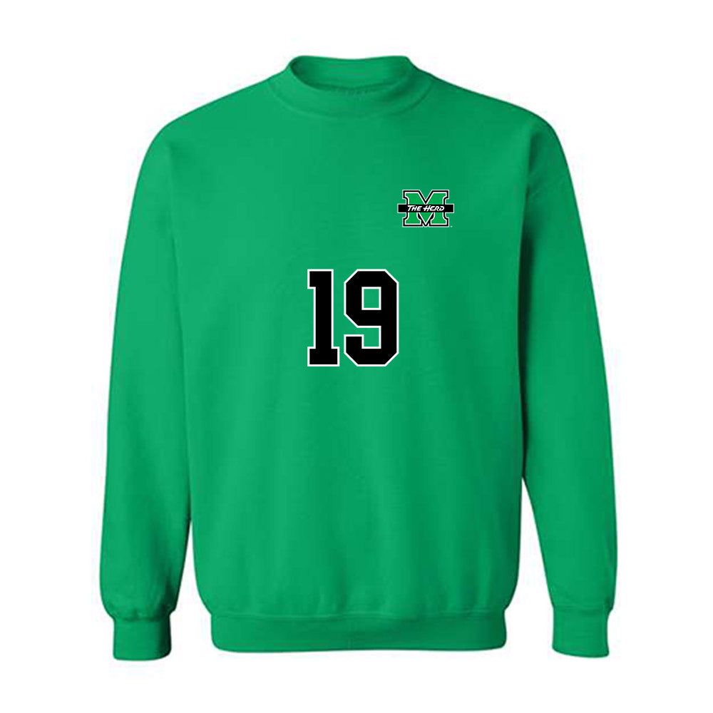 Marshall - NCAA Men's Soccer : Yasha Schaerer - Generic Shersey Crewneck Sweatshirt-0