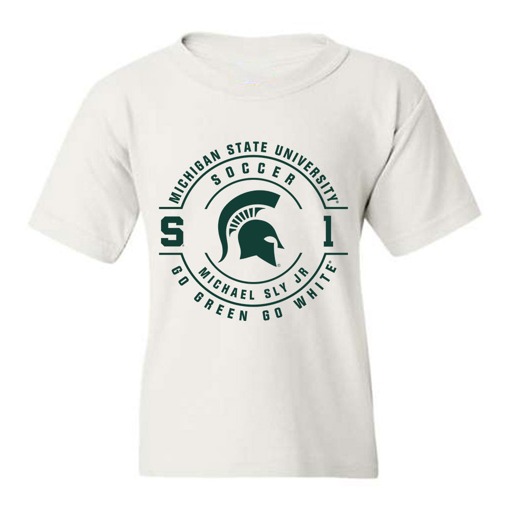 Michigan State - NCAA Men's Soccer : Michael Sly Jr - Youth T-Shirt