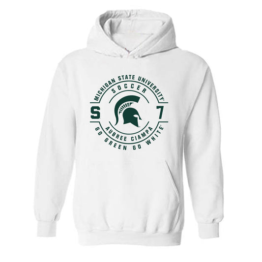 Michigan State - NCAA Women's Soccer : Aubree Ciampa - Classic Fashion Shersey Hooded Sweatshirt-0