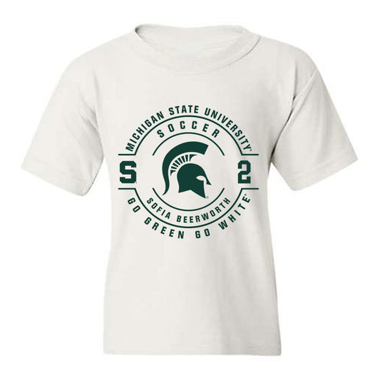 Michigan State - NCAA Women's Soccer : Sofia Beerworth - Classic Fashion Shersey Youth T-Shirt-0
