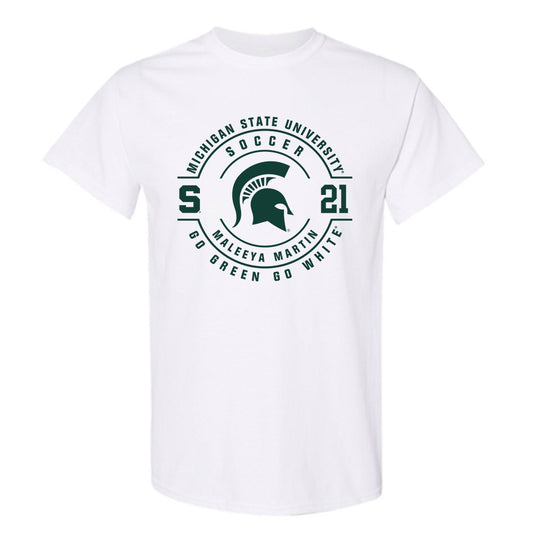 Michigan State - NCAA Women's Soccer : Maleeya Martin - Classic Fashion Shersey T-Shirt-0