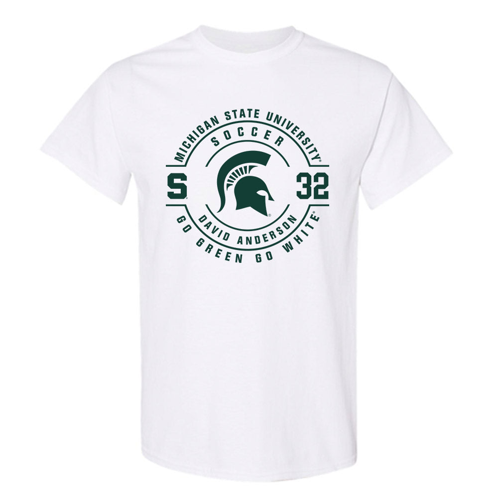 Michigan State - NCAA Men's Soccer : David Anderson - Classic Fashion Shersey T-Shirt-0