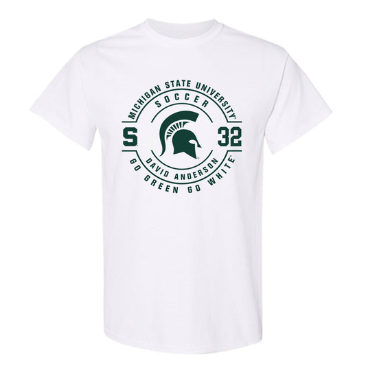 Michigan State - NCAA Men's Soccer : David Anderson - Classic Fashion Shersey T-Shirt-0