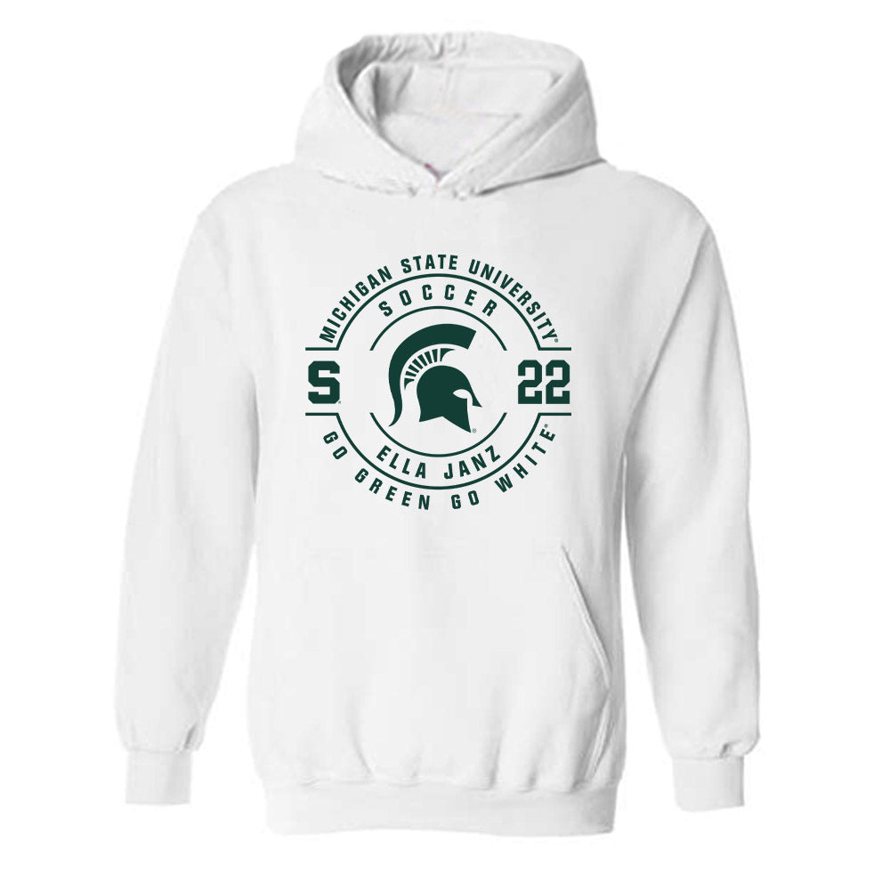 Michigan State - NCAA Women's Soccer : Ella Janz - Classic Fashion Shersey Hooded Sweatshirt