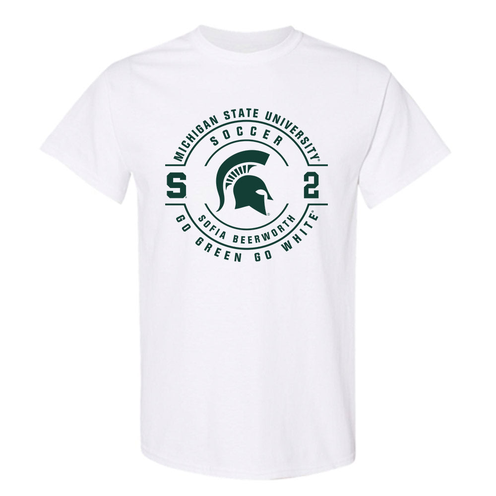 Michigan State - NCAA Women's Soccer : Sofia Beerworth - Classic Fashion Shersey T-Shirt-0