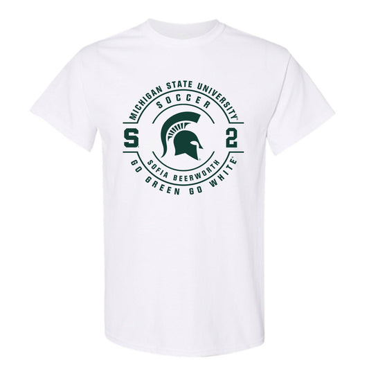Michigan State - NCAA Women's Soccer : Sofia Beerworth - Classic Fashion Shersey T-Shirt-0