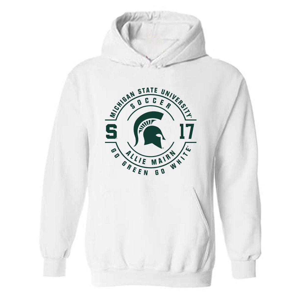 Michigan State - NCAA Women's Soccer : Allie Mairn - Classic Fashion Shersey Hooded Sweatshirt-0