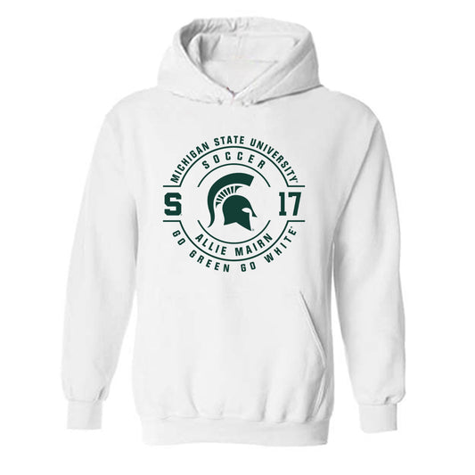 Michigan State - NCAA Women's Soccer : Allie Mairn - Classic Fashion Shersey Hooded Sweatshirt-0