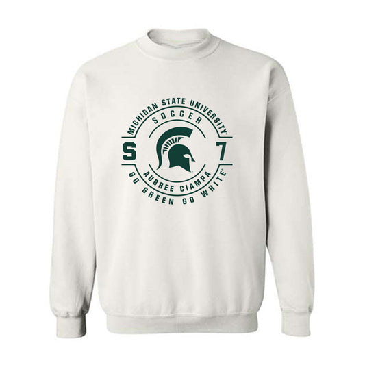 Michigan State - NCAA Women's Soccer : Aubree Ciampa - Classic Fashion Shersey Crewneck Sweatshirt-0