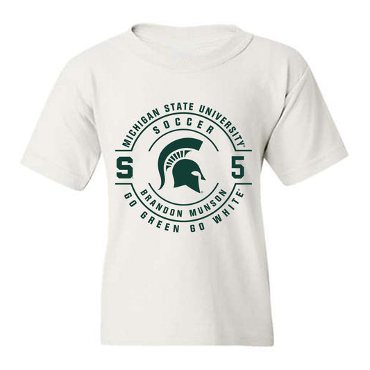 Michigan State - NCAA Men's Soccer : Brandon Munson - Classic Fashion Shersey Youth T-Shirt-0