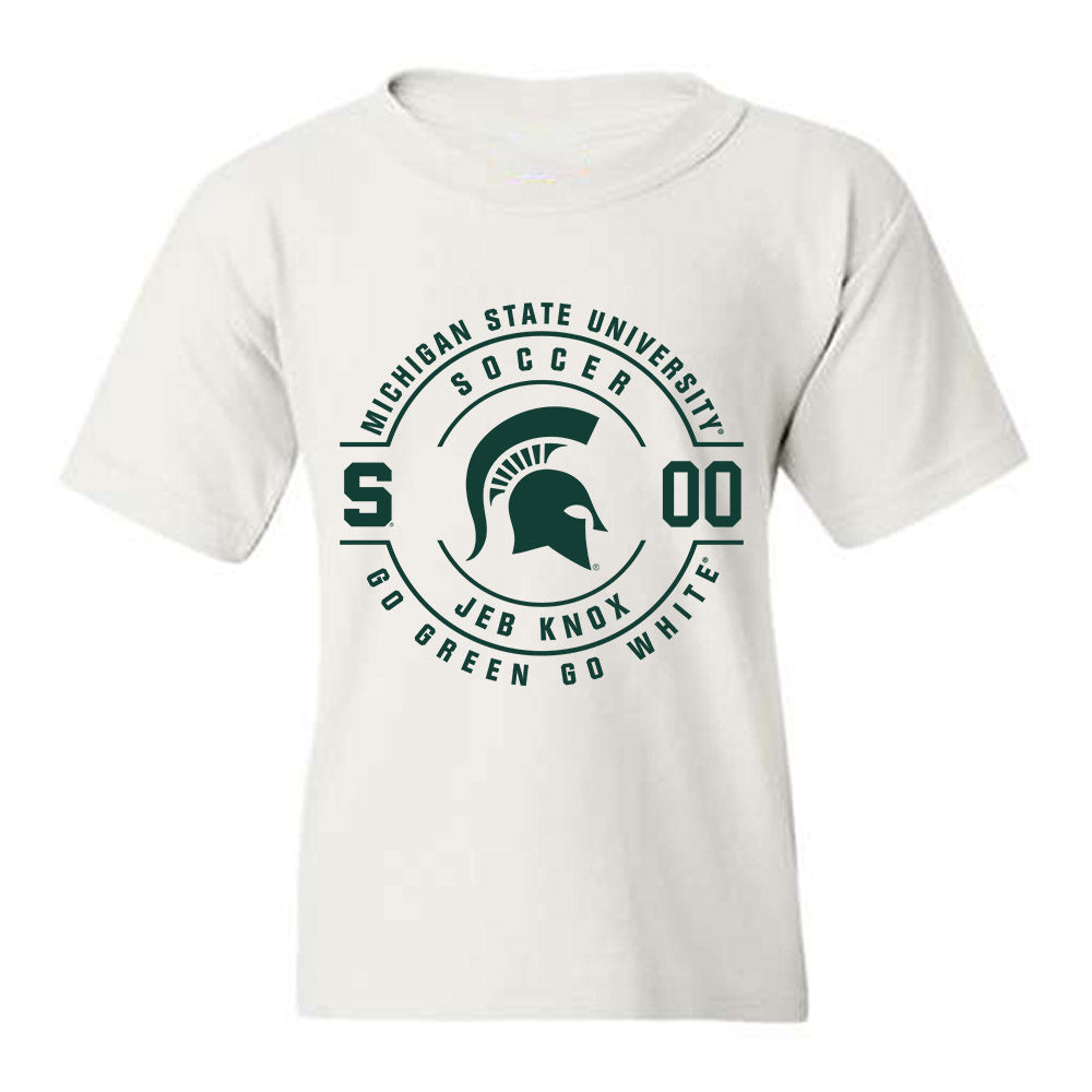 Michigan State - NCAA Men's Soccer : JEB Knox - Classic Fashion Shersey Youth T-Shirt-0