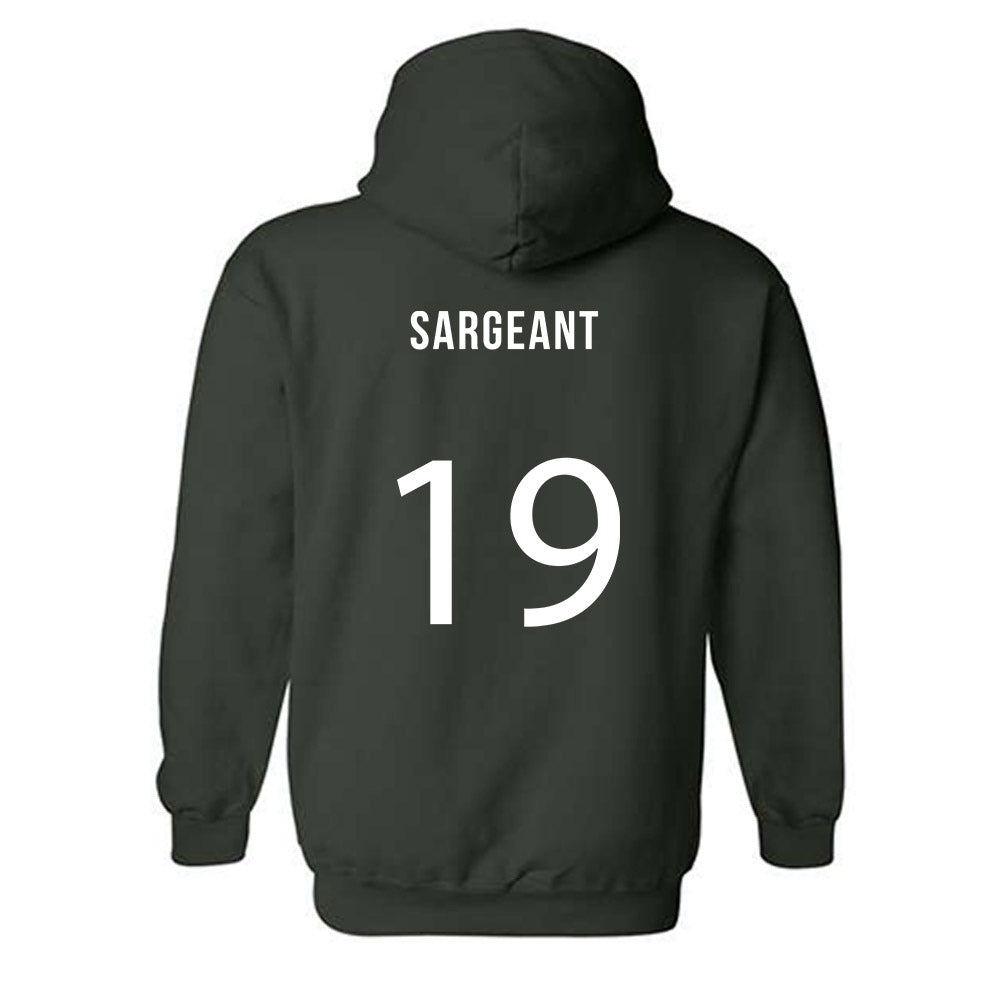 Michigan State - NCAA Women's Soccer : Emerson Sargeant - Replica Shersey Hooded Sweatshirt-1