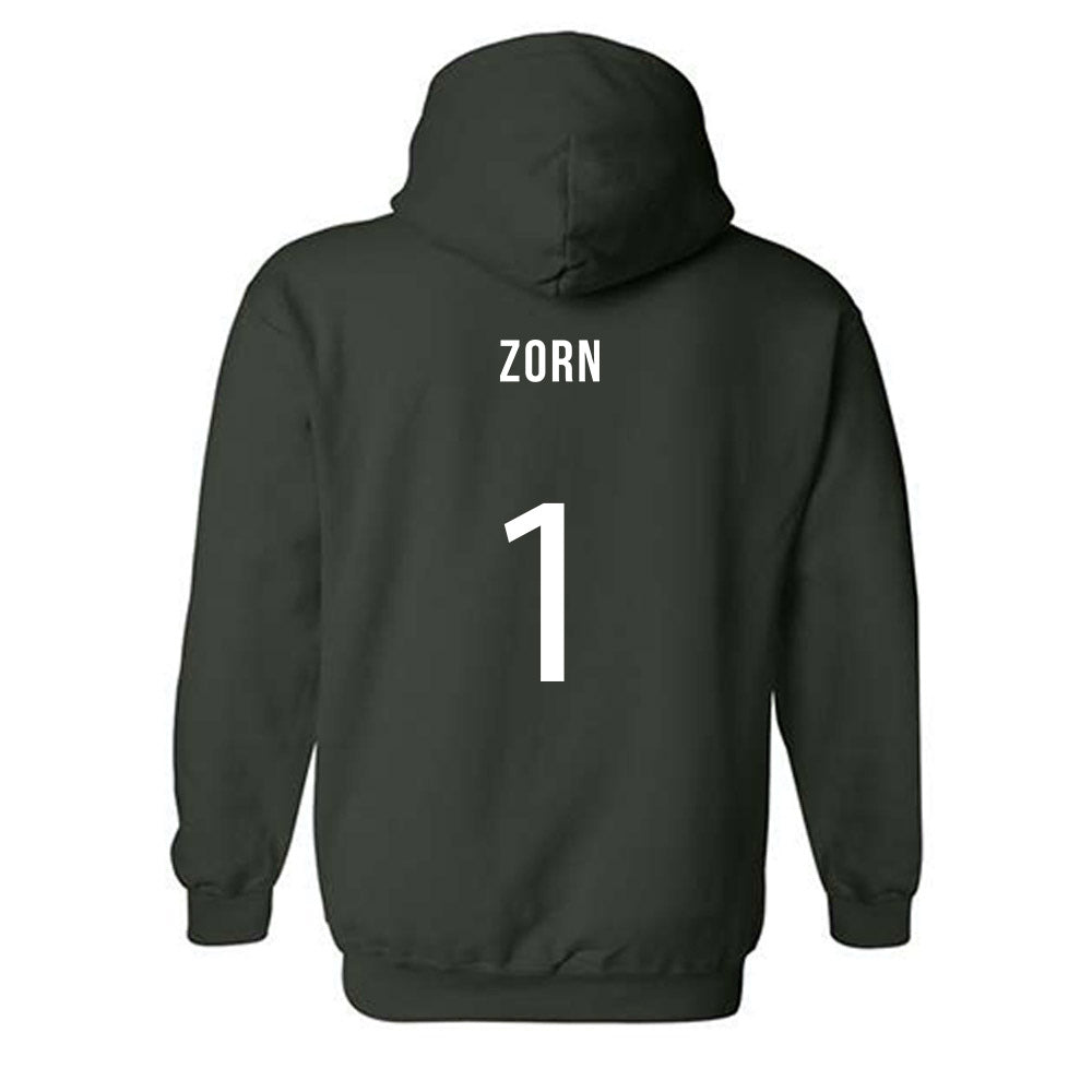 Michigan State - NCAA Women's Soccer : Kennedy Zorn - Replica Shersey Hooded Sweatshirt-1