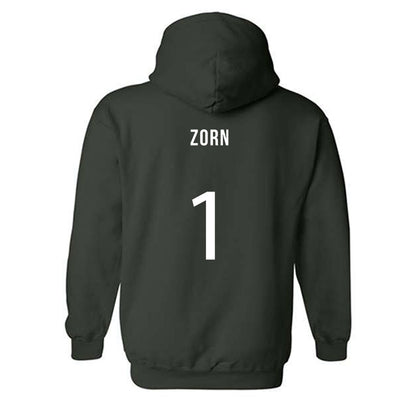 Michigan State - NCAA Women's Soccer : Kennedy Zorn - Replica Shersey Hooded Sweatshirt-1