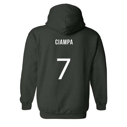 Michigan State - NCAA Women's Soccer : Aubree Ciampa - Replica Shersey Hooded Sweatshirt-1
