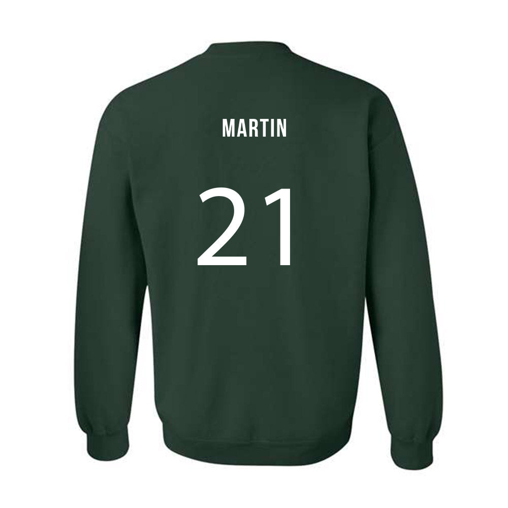 Michigan State - NCAA Women's Soccer : Maleeya Martin - Replica Shersey Crewneck Sweatshirt-1