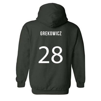 Michigan State - NCAA Men's Soccer : Jake Grekowicz - Replica Shersey Hooded Sweatshirt-1