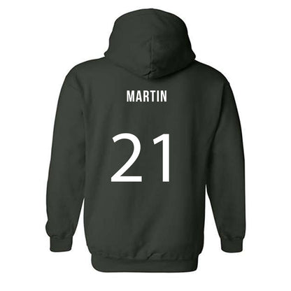 Michigan State - NCAA Women's Soccer : Maleeya Martin - Replica Shersey Hooded Sweatshirt-1