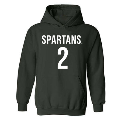 Michigan State - NCAA Women's Soccer : Sofia Beerworth - Replica Shersey Hooded Sweatshirt-0