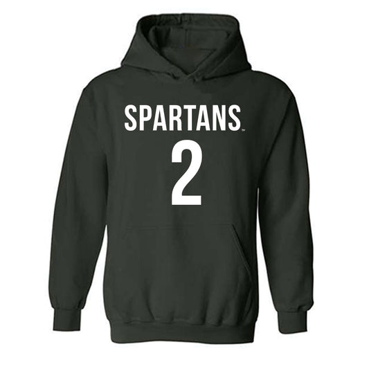 Michigan State - NCAA Women's Soccer : Sofia Beerworth - Replica Shersey Hooded Sweatshirt-0