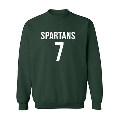 Michigan State - NCAA Women's Soccer : Aubree Ciampa - Replica Shersey Crewneck Sweatshirt-0