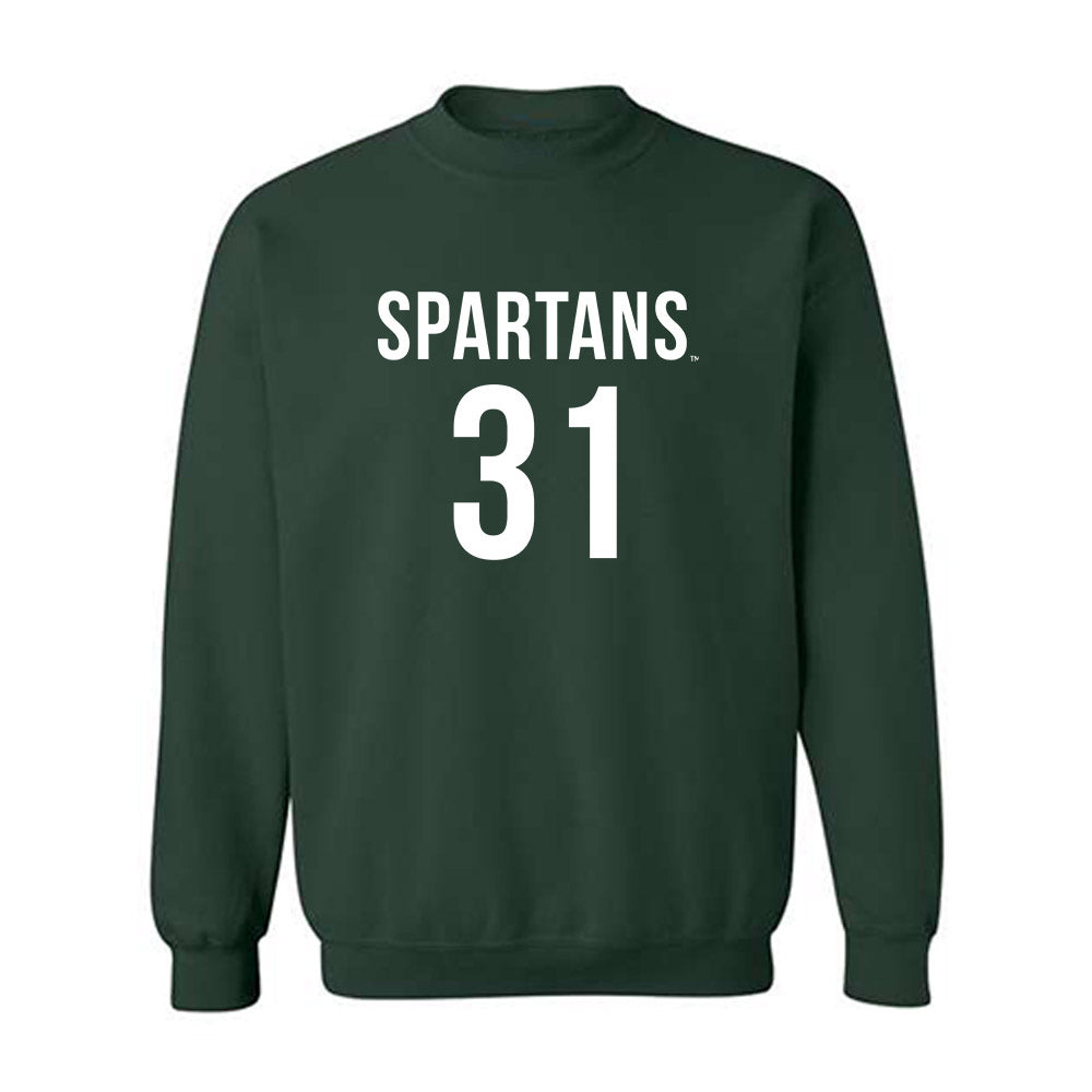 Michigan State - NCAA Women's Soccer : Ava Lutke - Replica Shersey Crewneck Sweatshirt-0