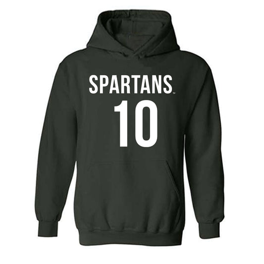 Michigan State - NCAA Men's Soccer : Richie Ludwig - Replica Shersey Hooded Sweatshirt