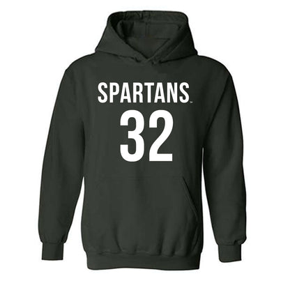 Michigan State - NCAA Men's Soccer : David Anderson - Replica Shersey Hooded Sweatshirt-0