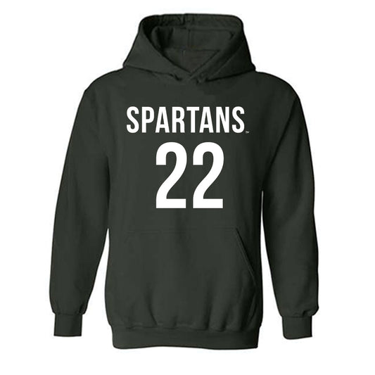 Michigan State - NCAA Women's Soccer : Ella Janz - Replica Shersey Hooded Sweatshirt