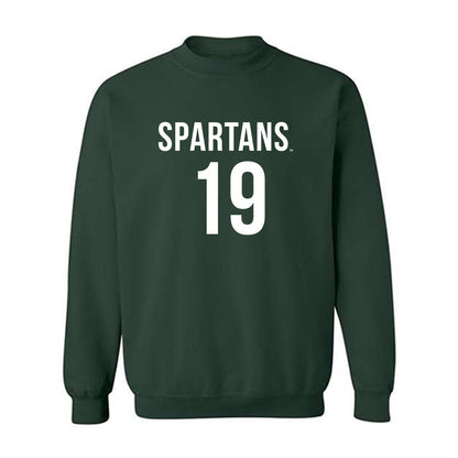Michigan State - NCAA Women's Soccer : Emerson Sargeant - Replica Shersey Crewneck Sweatshirt-0