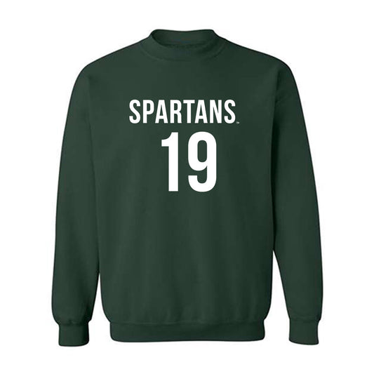Michigan State - NCAA Women's Soccer : Emerson Sargeant - Replica Shersey Crewneck Sweatshirt-0