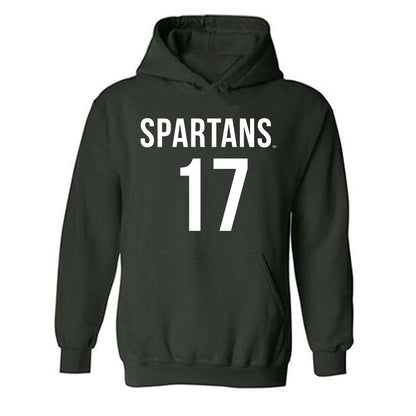 Michigan State - NCAA Women's Soccer : Allie Mairn - Replica Shersey Hooded Sweatshirt-0