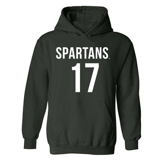 Michigan State - NCAA Women's Soccer : Allie Mairn - Replica Shersey Hooded Sweatshirt-0