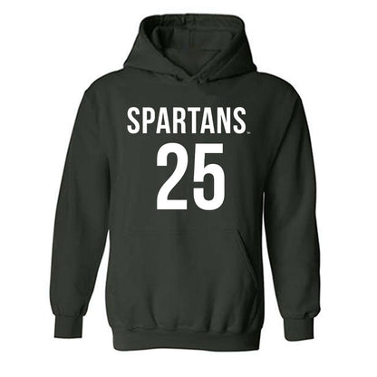 Michigan State - NCAA Women's Soccer : Samantha Maroni - Replica Shersey Hooded Sweatshirt-0