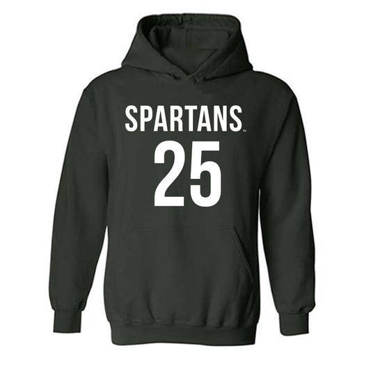 Michigan State - NCAA Women's Soccer : Samantha Maroni - Replica Shersey Hooded Sweatshirt-0