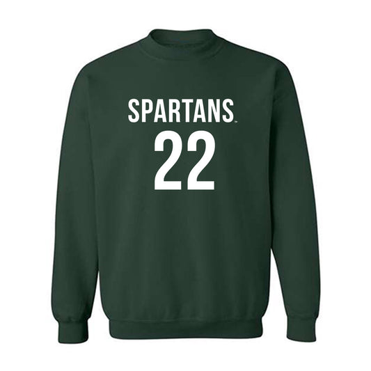 Michigan State - NCAA Women's Soccer : Ella Janz - Replica Shersey Crewneck Sweatshirt