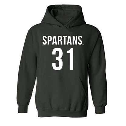 Michigan State - NCAA Women's Soccer : Ava Lutke - Replica Shersey Hooded Sweatshirt-0