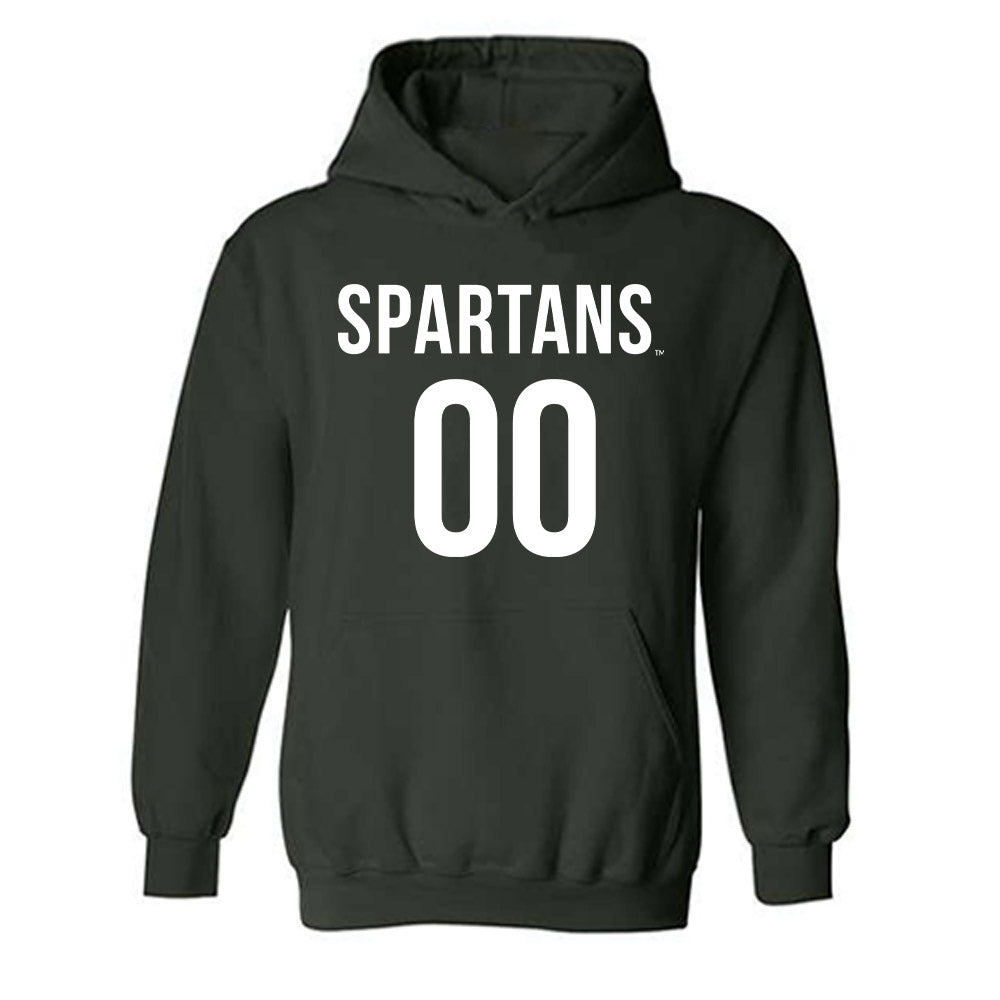 Michigan State - NCAA Men's Soccer : JEB Knox - Replica Shersey Hooded Sweatshirt-0